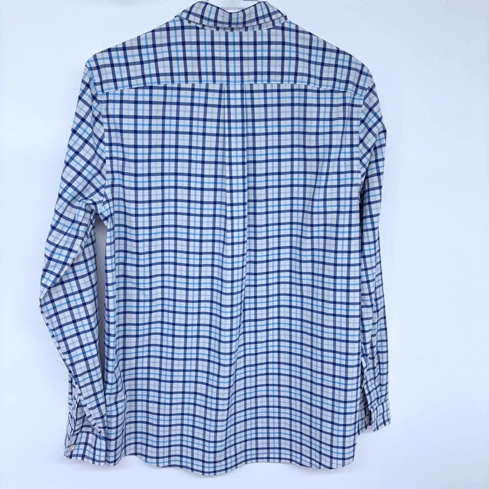 Youth Gingham Plaid Vineyard Vines On The Go Performance Button Shirt XL Brrr‎